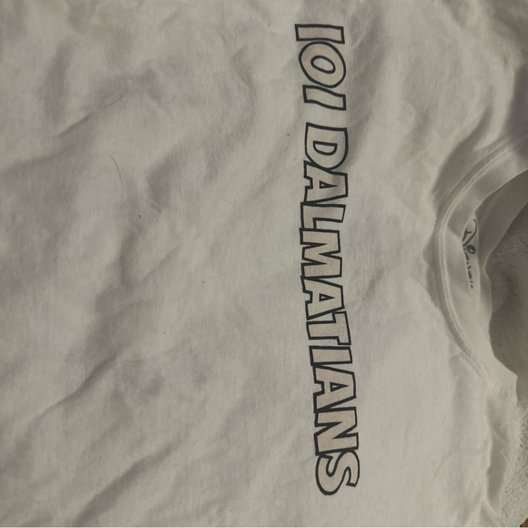 Disney 101 Dalmatians White Long Sleeve Shirt Size XS - Picture 5 of 7